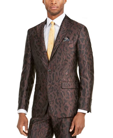 men's leopard print suit.